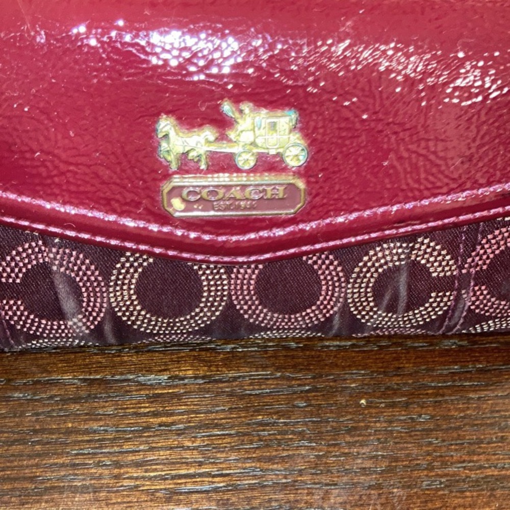 COACH trifold wallet